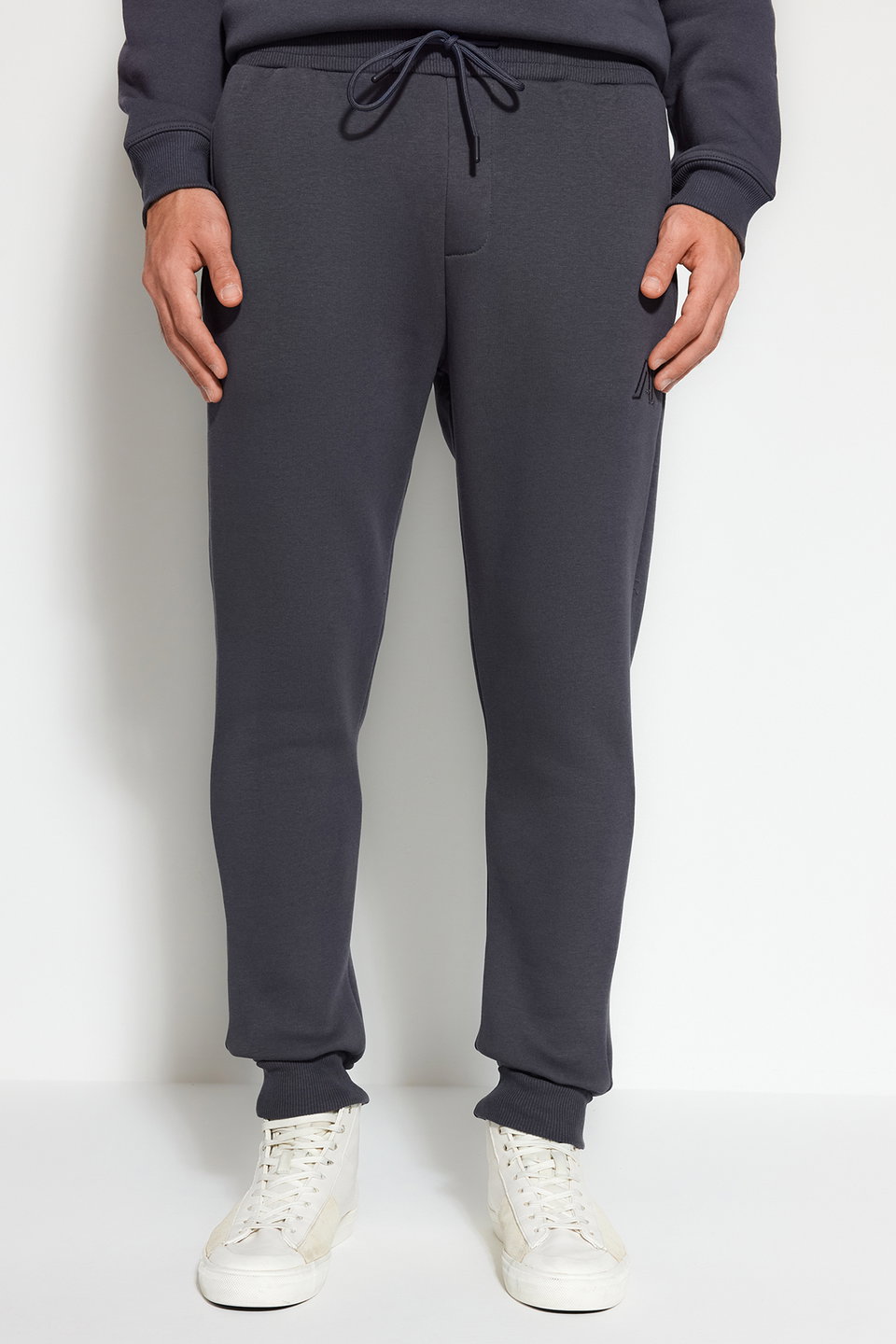 Regular/Normal Cut Letter Embroidered Jogger Sweatpants TMNAW24EA00014