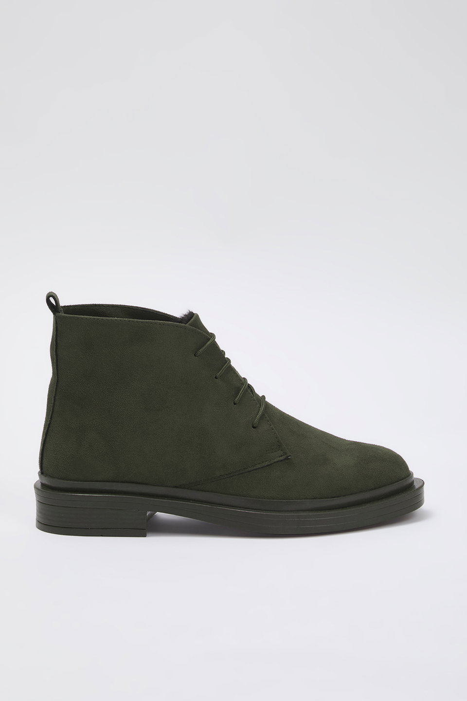 Suede Lace-Up Detailed Women's Boots TAKAW26BO00082