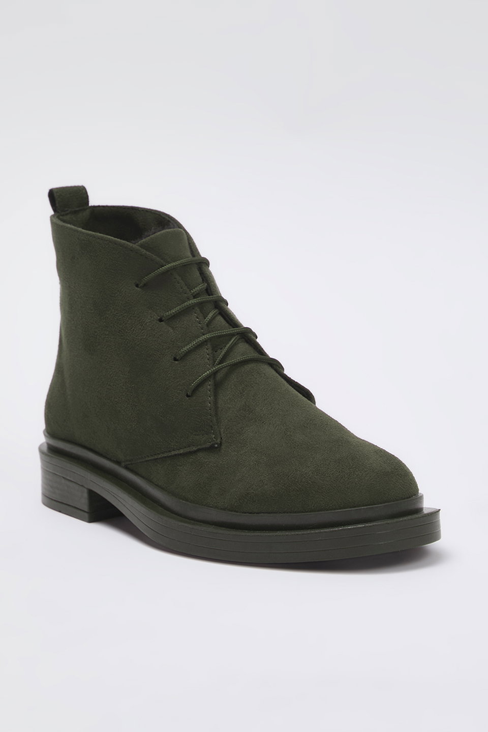 Suede Lace-Up Detailed Women's Boots TAKAW26BO00082