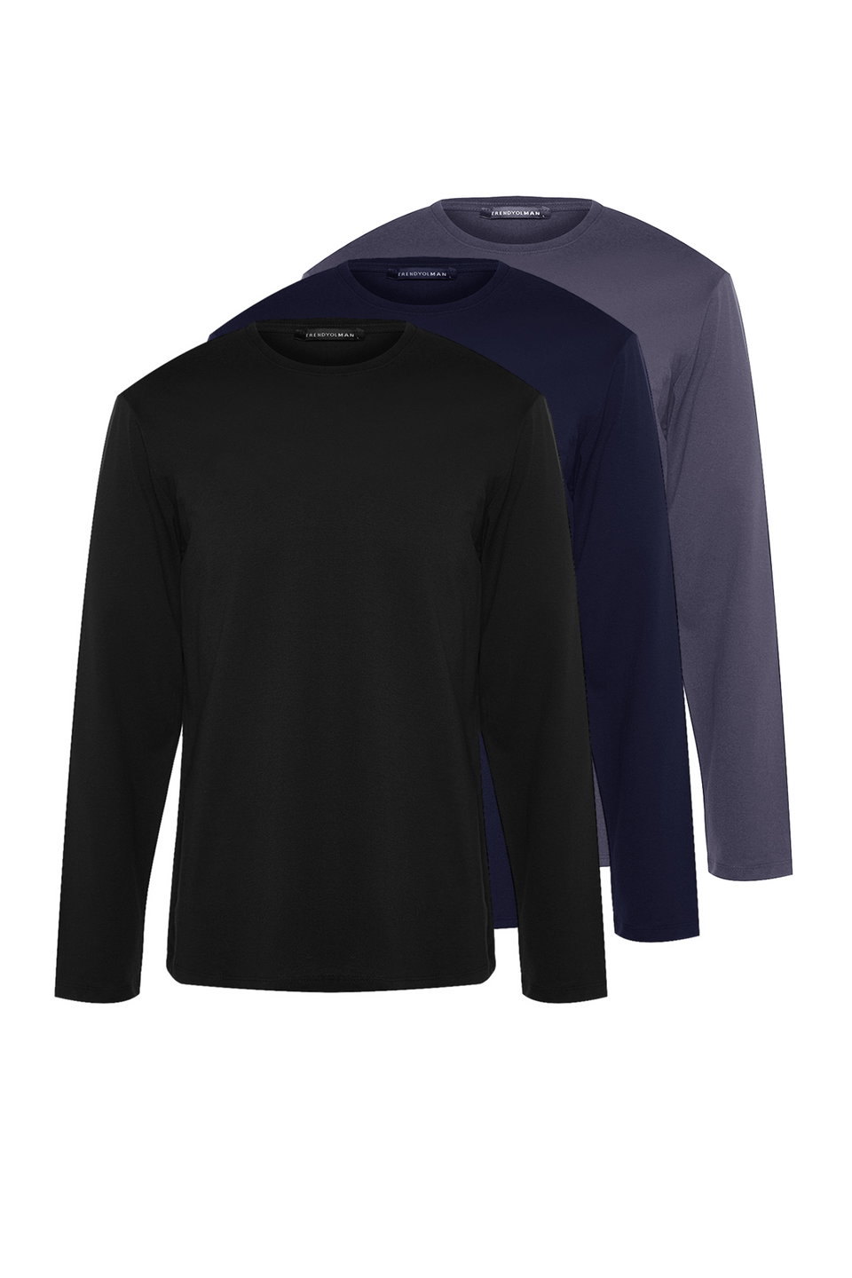 Melange- Regular/Normal Cut 3-Pack 100% Cotton T-shirt TMNAW21TS0197