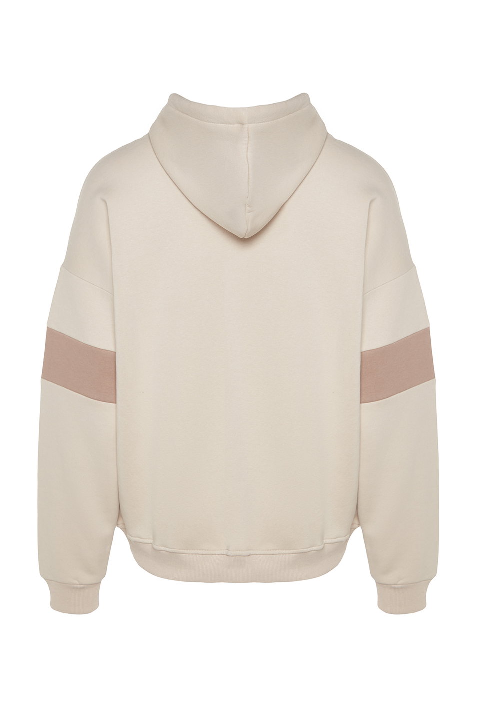 Oversize/Wide Cut Labeled Color Block Fleece/Warm Sweatshirt TMNAW24SW00128