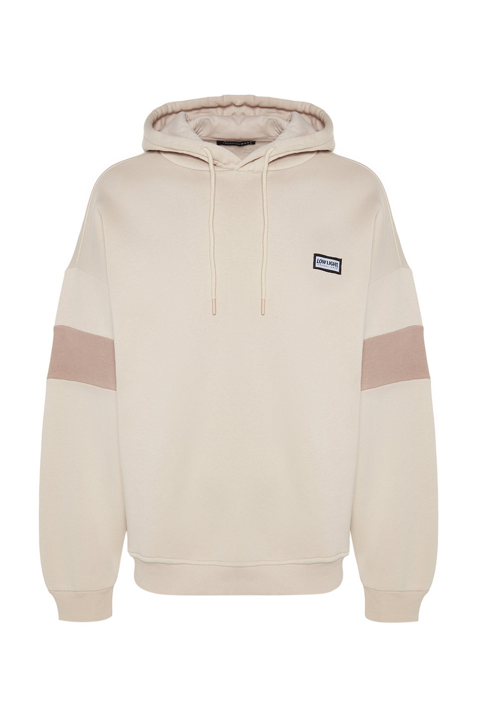 Oversize/Wide Cut Labeled Color Block Fleece/Warm Sweatshirt TMNAW24SW00128