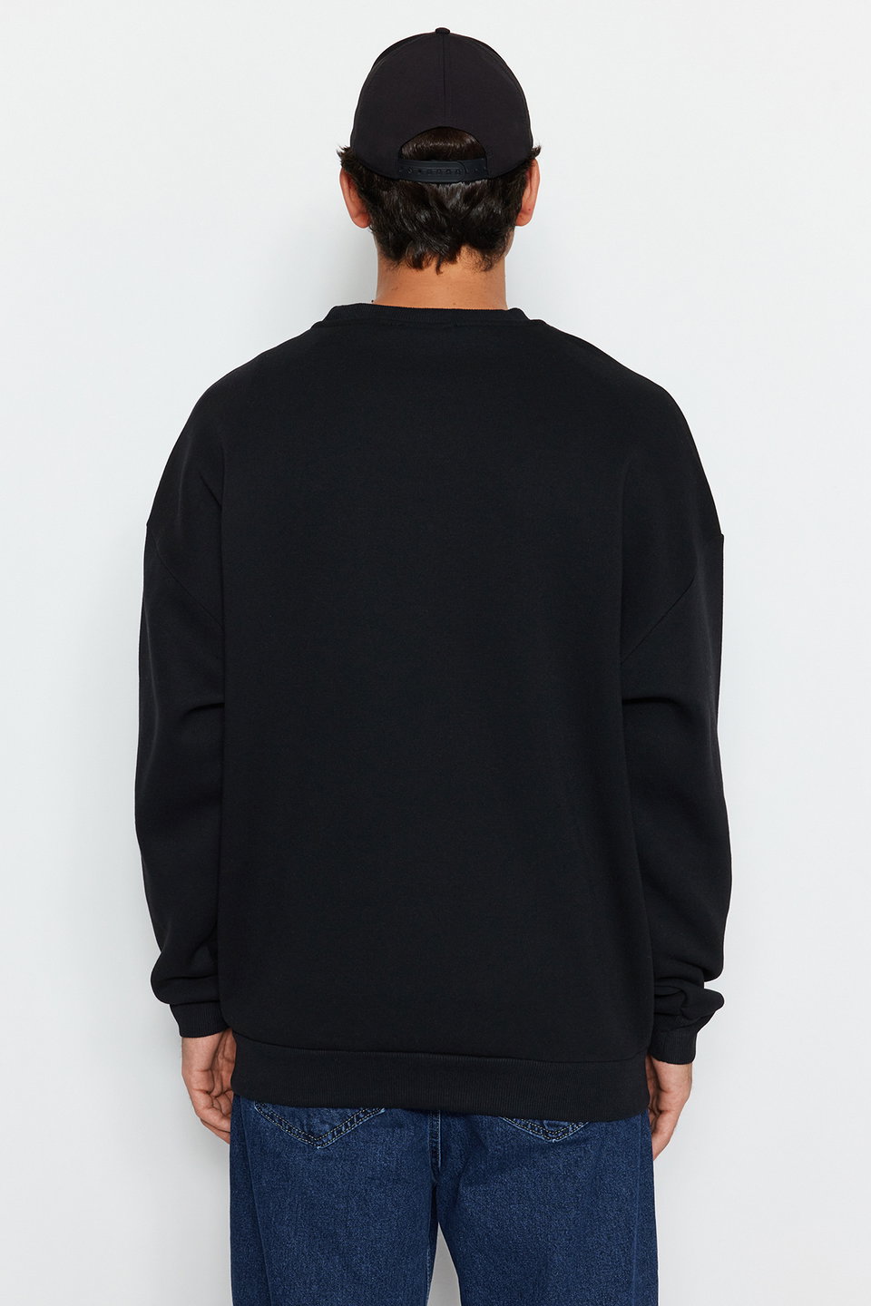 Oversize/Wide Cut Long Sleeve Animal Embroidered Sweatshirt TMNAW24SW00169