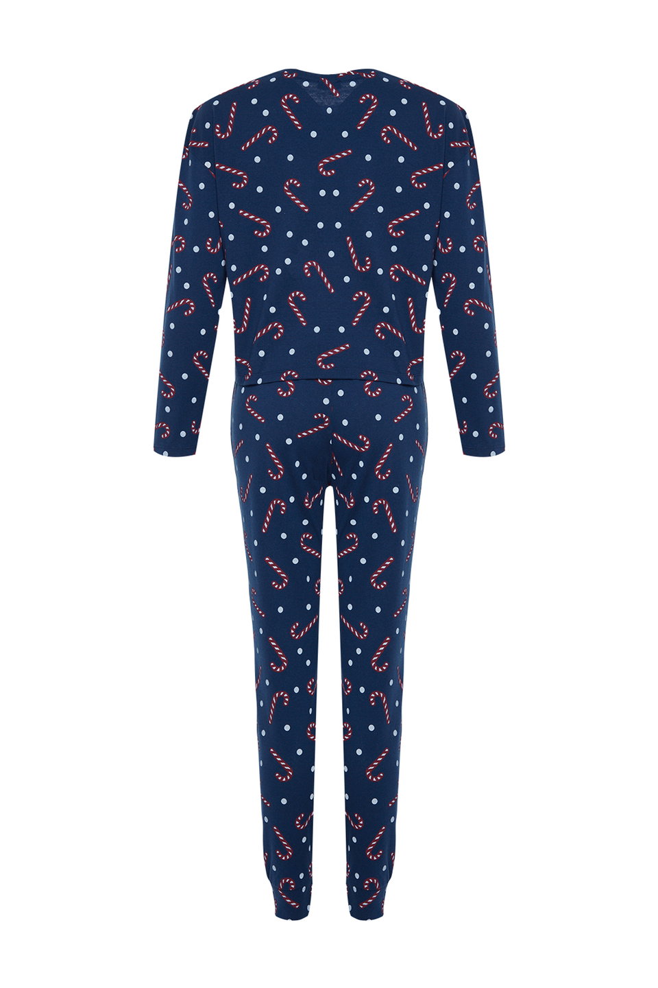 100% Cotton Christmas Themed Knitted Pajama Set THMAW21PT0771
