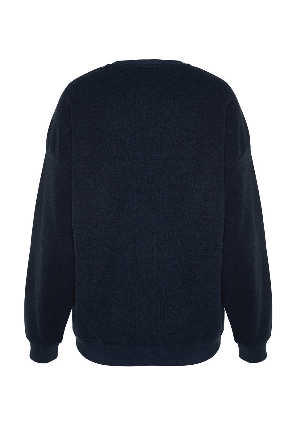 Oversize/Wide Cut Soft Texture College Themed Non-Raising Sweatshirt TMNAW24SW00245