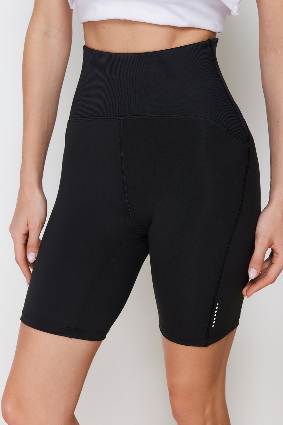 Matte Recovery Fabric Reflector Printed Knitted Sports Biker/Cyclist/Short Leggings THMSS24TY00006