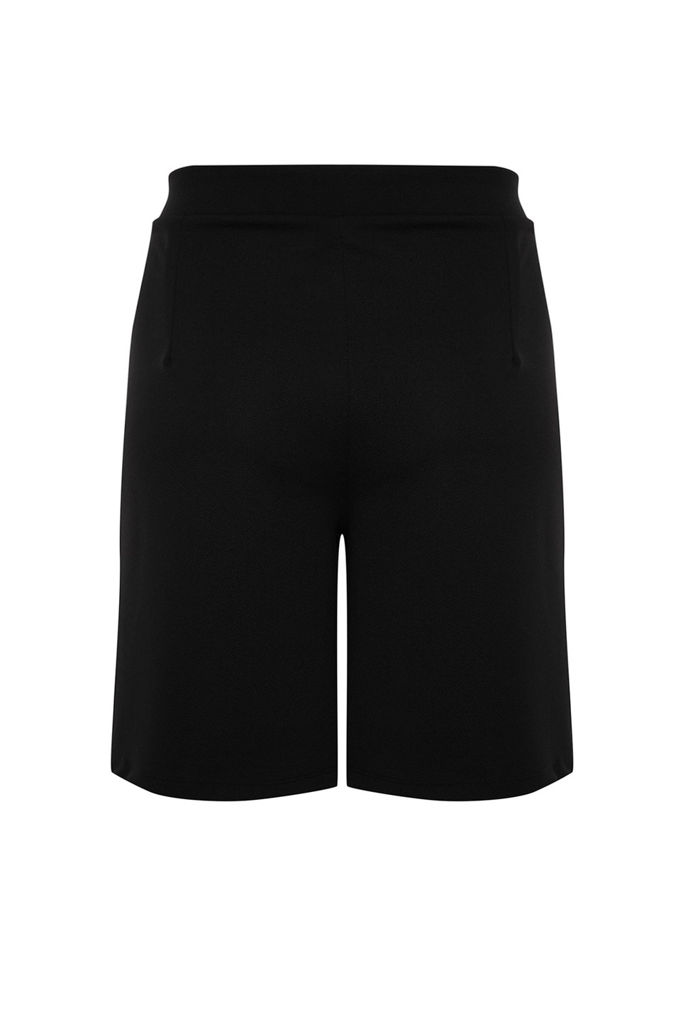 Pleat Detail Velcro Plus Size Knitted Shorts & Bermuda TBBSS24AP00001