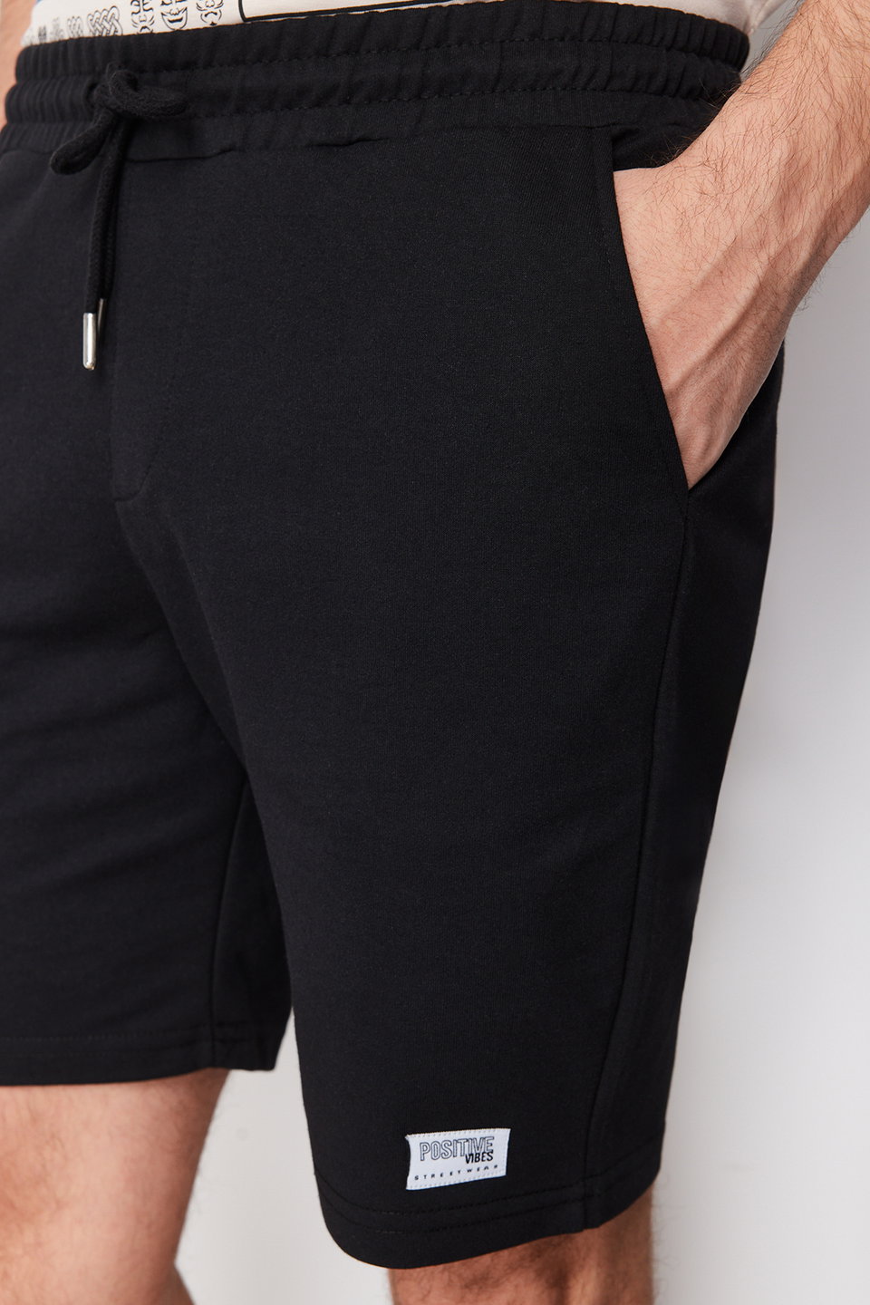Regular Cut Label Appliqued Cotton Shorts TMNSS23SR00079