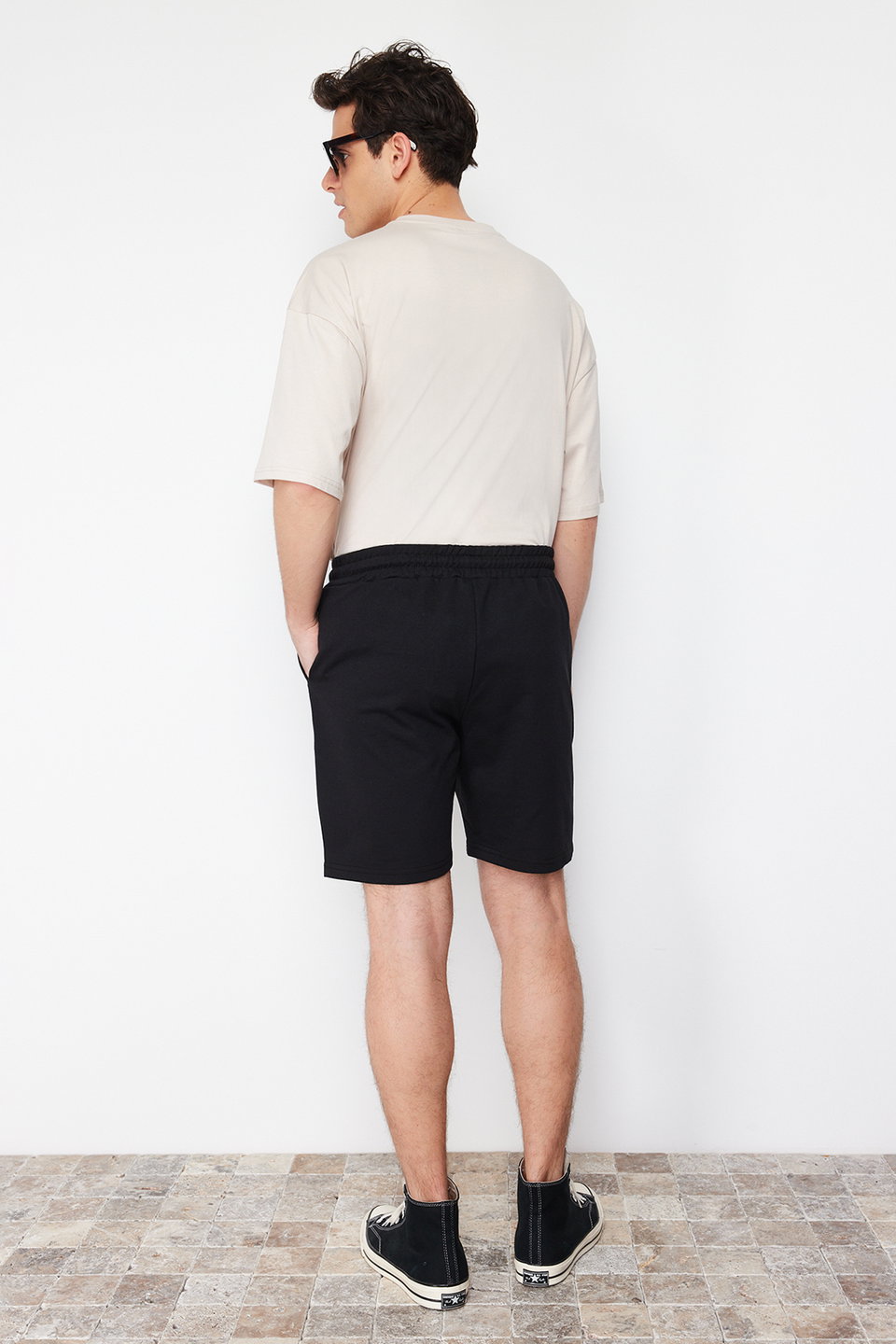 Regular Cut Label Appliqued Cotton Shorts TMNSS23SR00079