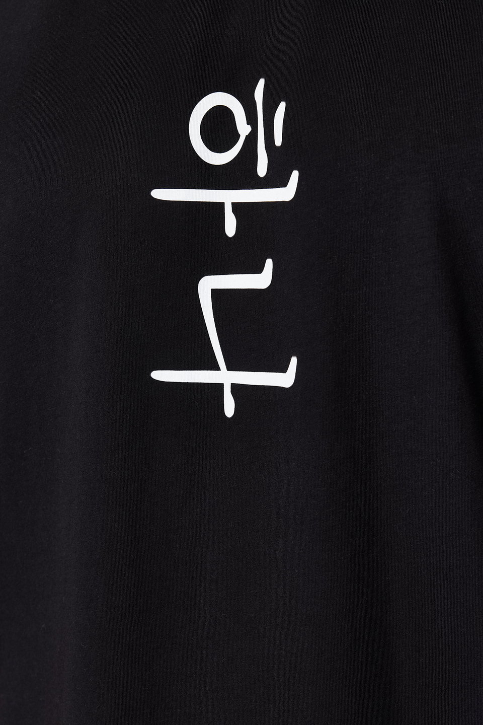 Oversize/Wide Cut Far East Text Printed 100% Cotton T-Shirt/Undershirt TMNSS22AL0108
