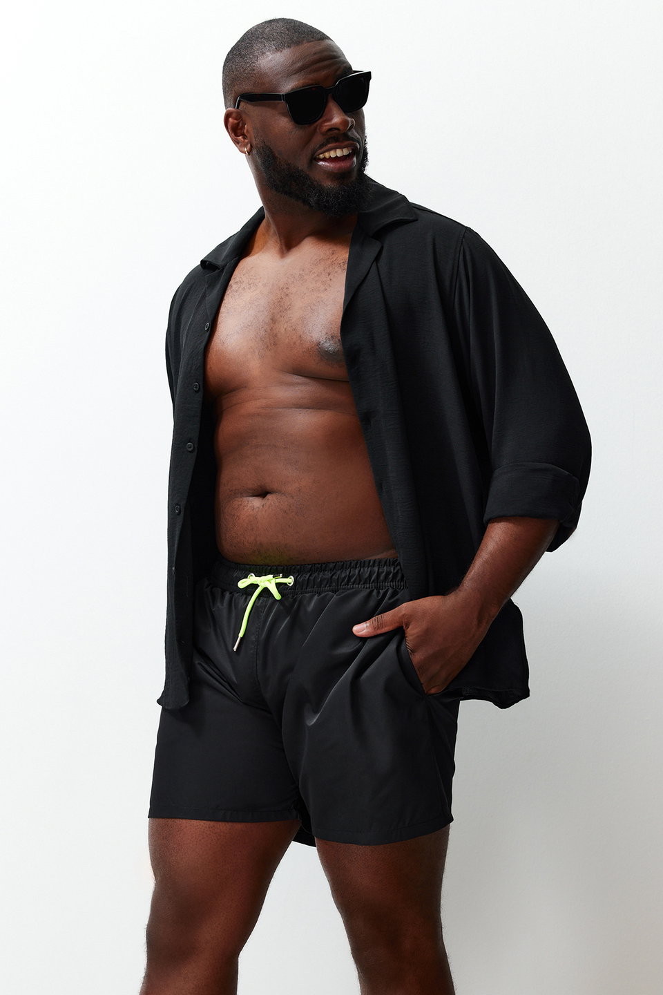 Plus Size Standard Fit Swim Shorts TMNSS24KD00000