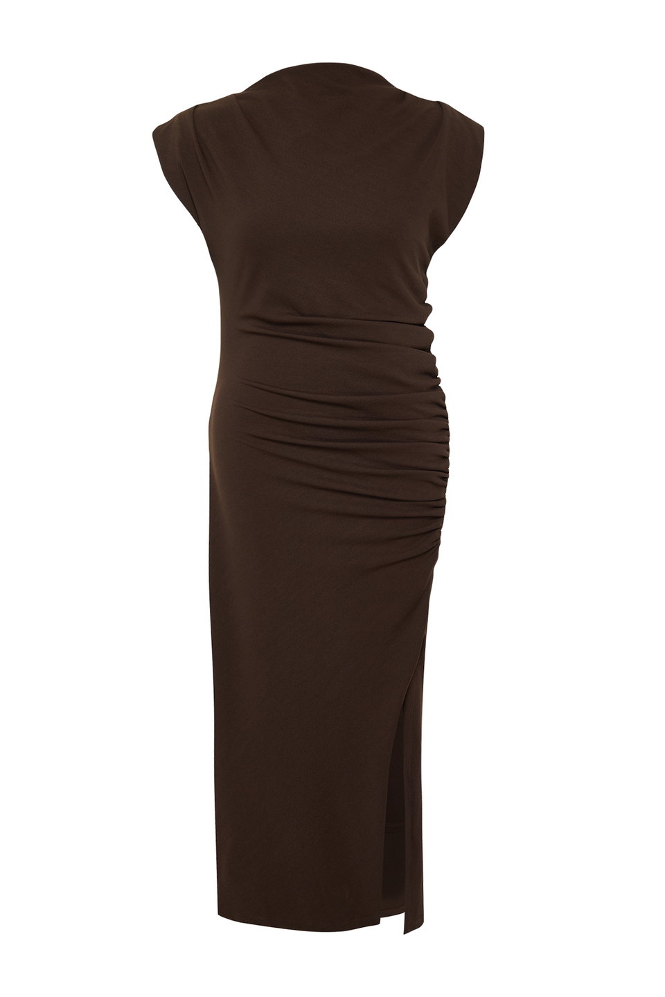 Gather Detailed Midi Knitted Dress TBBSS24AH00080