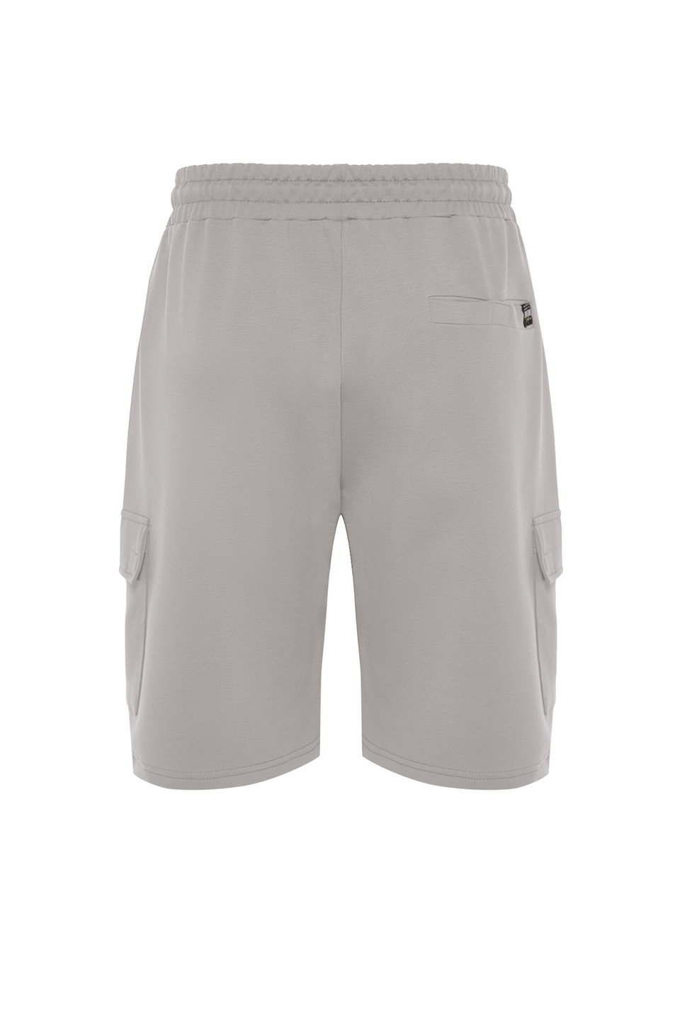 Oversize/Wide Cut Hidden Drawstring Elastic Waist Cargo Pocket Labeled Shorts TMNSS24SR00018
