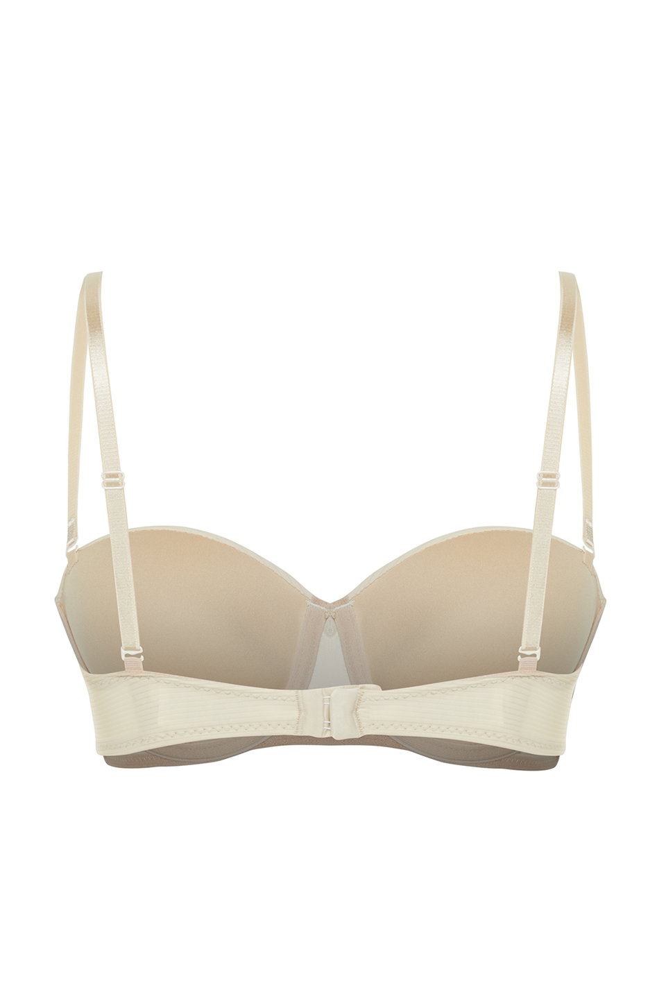Corduroy Textured Removable Strap Strapless Unpadded Fixed Cup Bra Tbbss24Cw00004