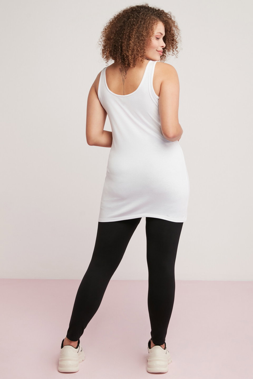 Veronica Women's Fully Fitted Thick Strap Plus Size Bodysuit