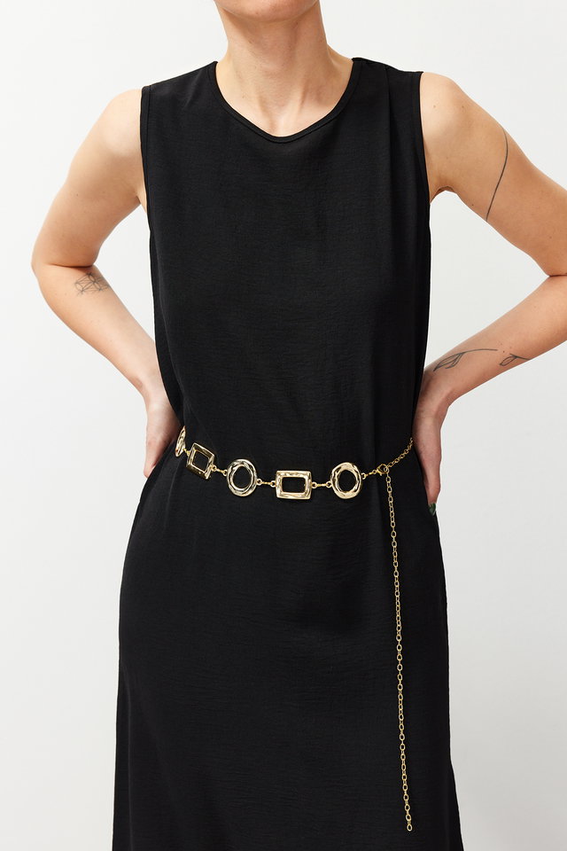 Gold - Gold Chain Belt TEDSS24KE00016