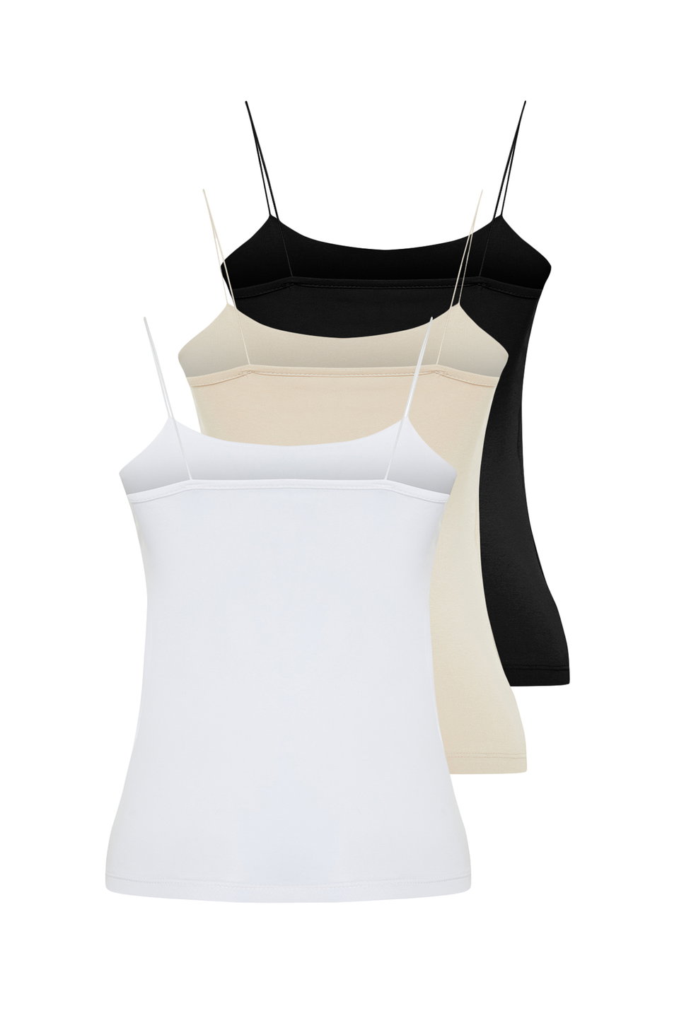 3-Pack Strappy Square Neck Flexible Knitted Undershirt TWOSS24AL00054