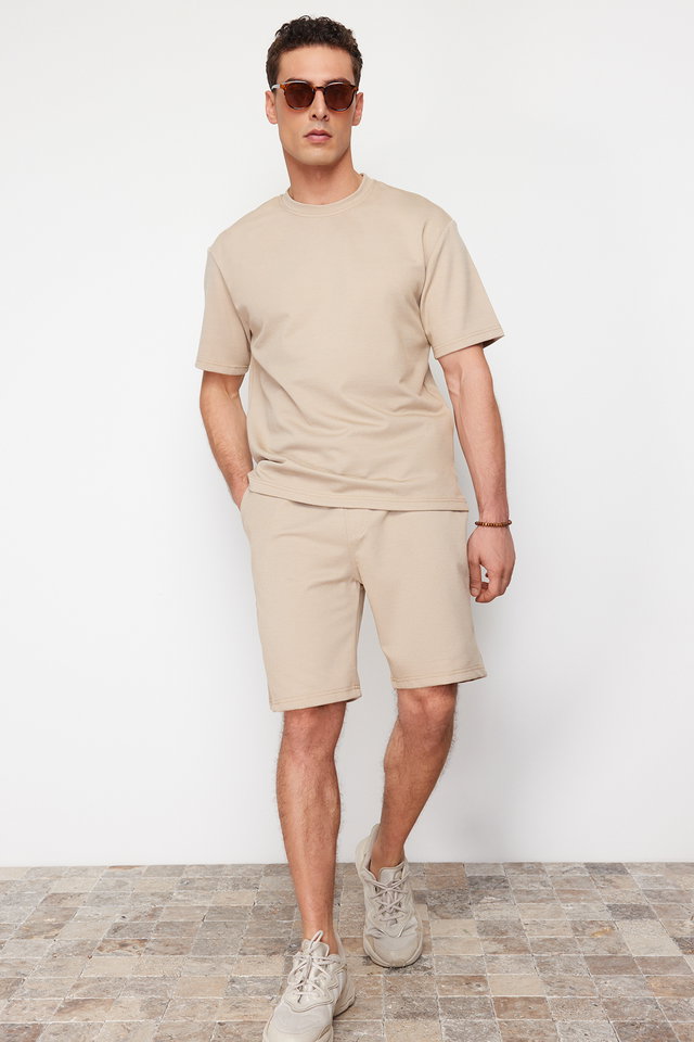 Stone - Stone Regular/Normal Fit Shorts & Bermuda TMNSS24SR00069