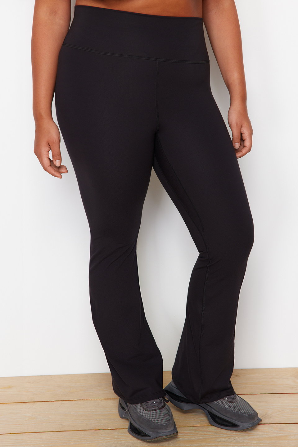 Brushed Soft Fabric Spanish Leg Yoga Knitted Sports Leggings TBBSS24AY00004