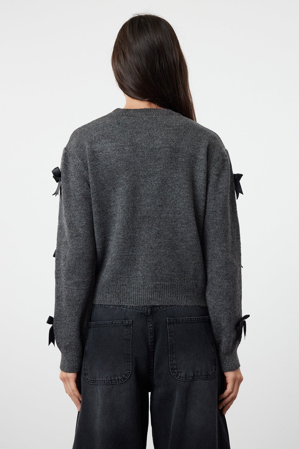 Soft Texture Ribbon/Bow Detailed Knitwear Sweater TWOAW25KZ00155