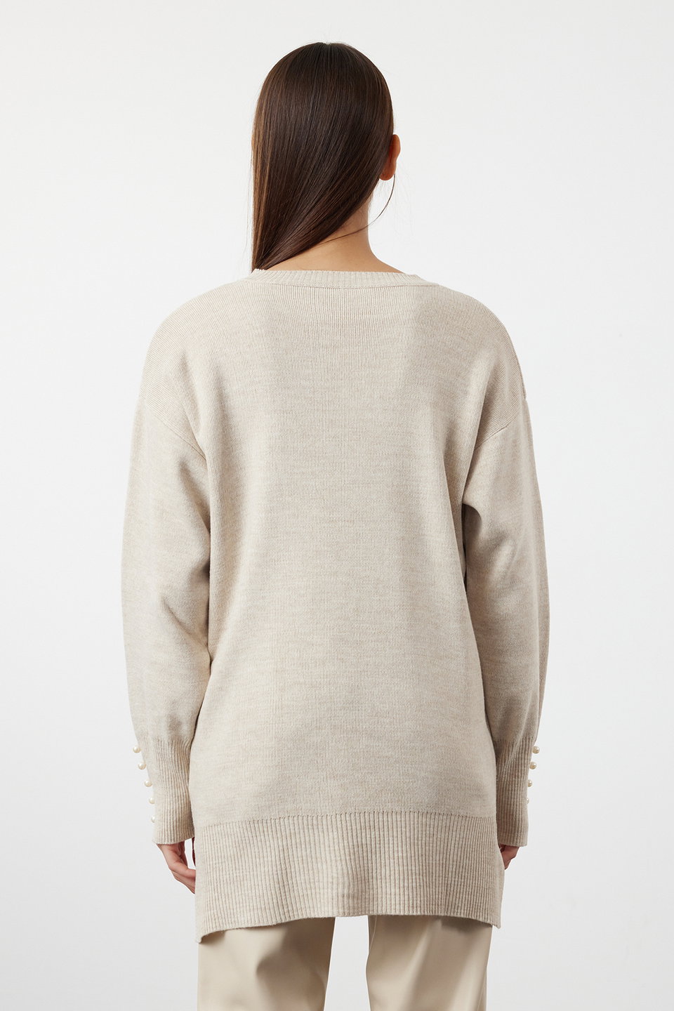 Pearl Detailed Knitwear Sweater TCTAW25AK00007