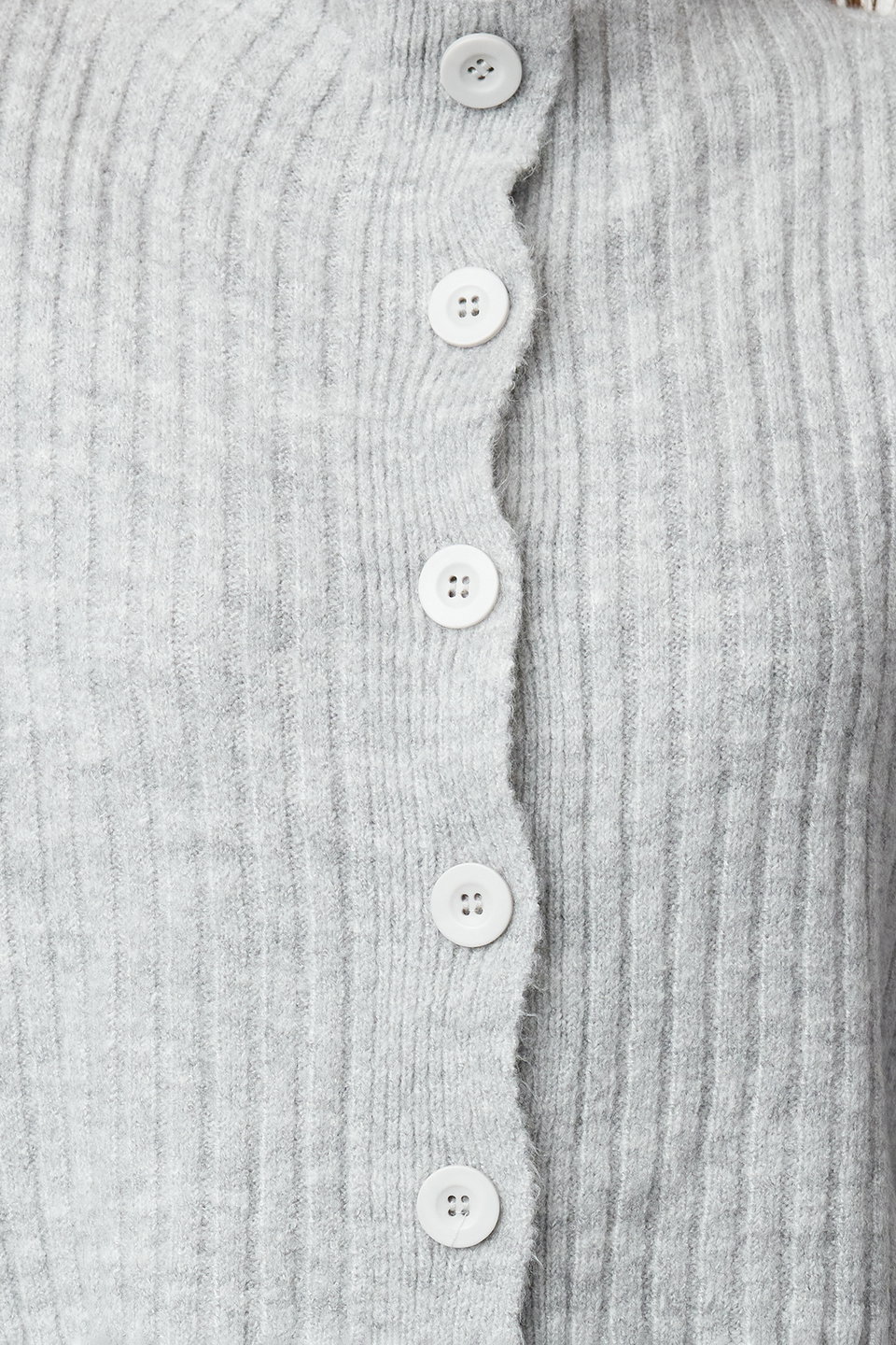 Crop Soft Textured High Neck Knitwear Cardigan TWOAW22HI0174