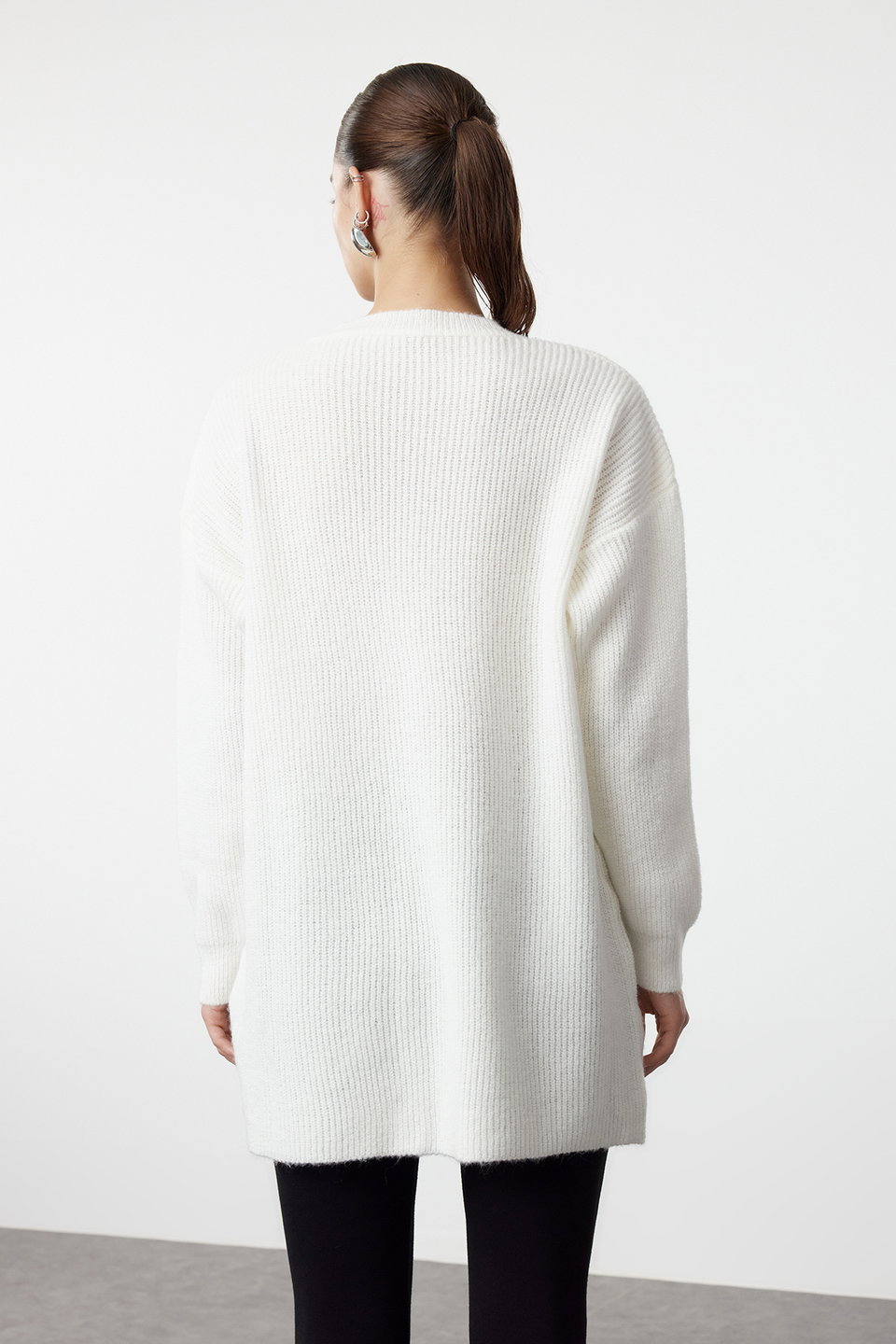 Selanik Knitted Smock Detailed Knitwear Sweater TCTAW25AK00001