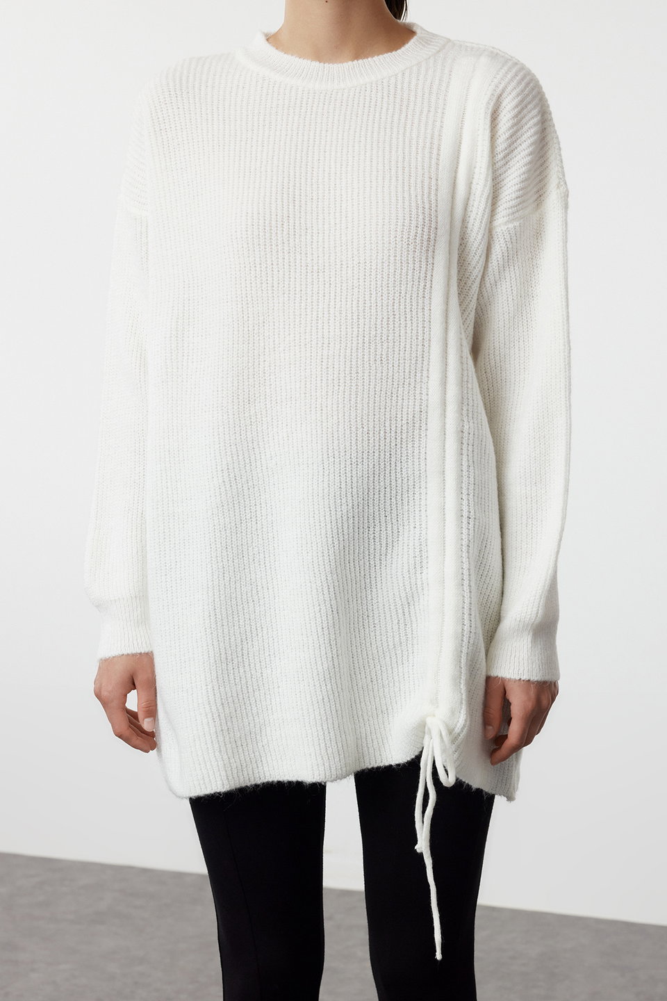 Selanik Knitted Smock Detailed Knitwear Sweater TCTAW25AK00001