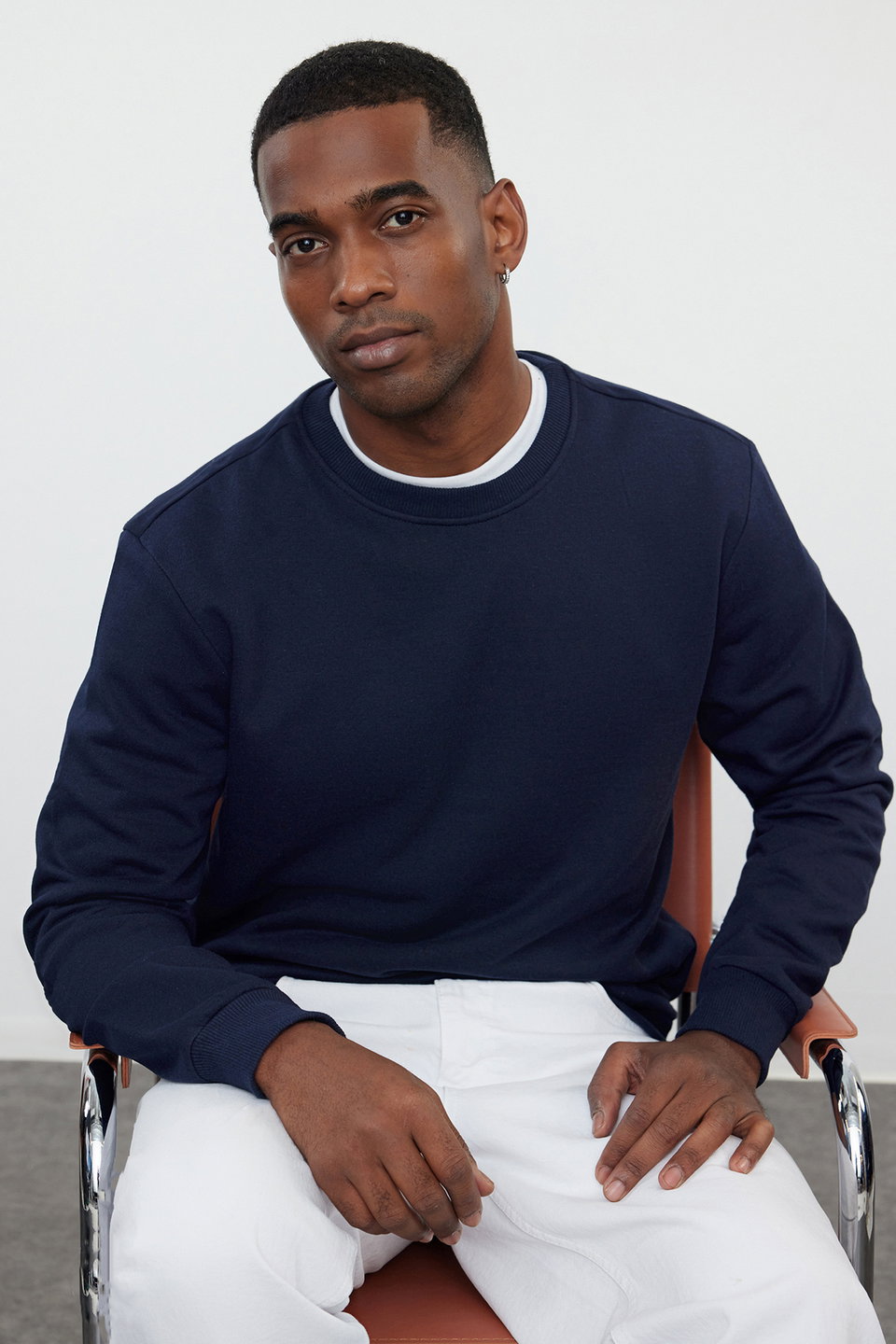 Regular/Normal Cut Fleece Inside/Warm Sweatshirt TMNAW21SW1208