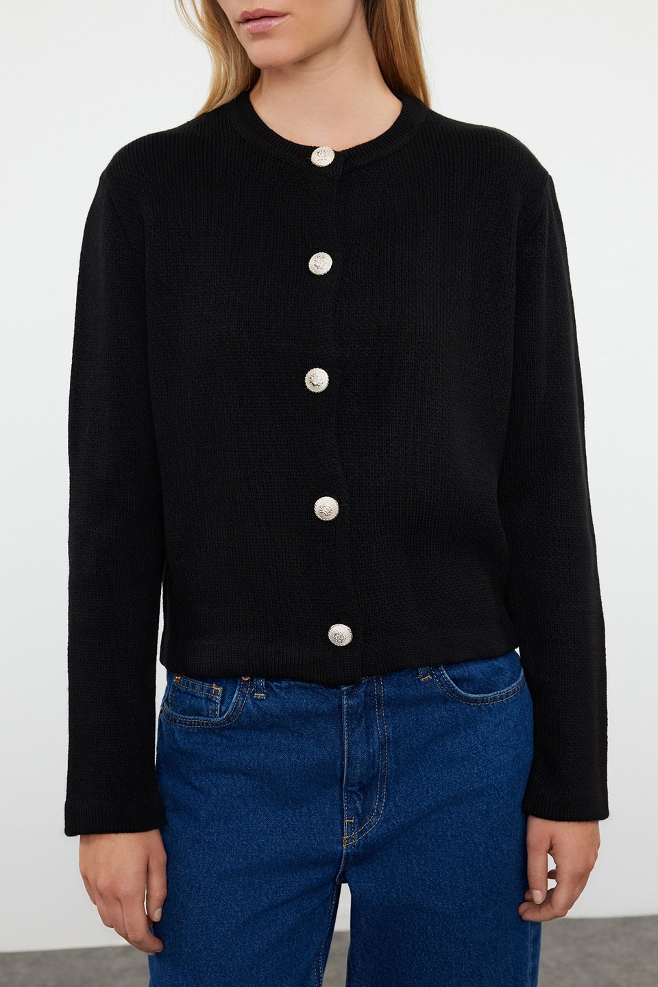 Basic Jacket Look Knitted Cardigan TWOAW24HI00090