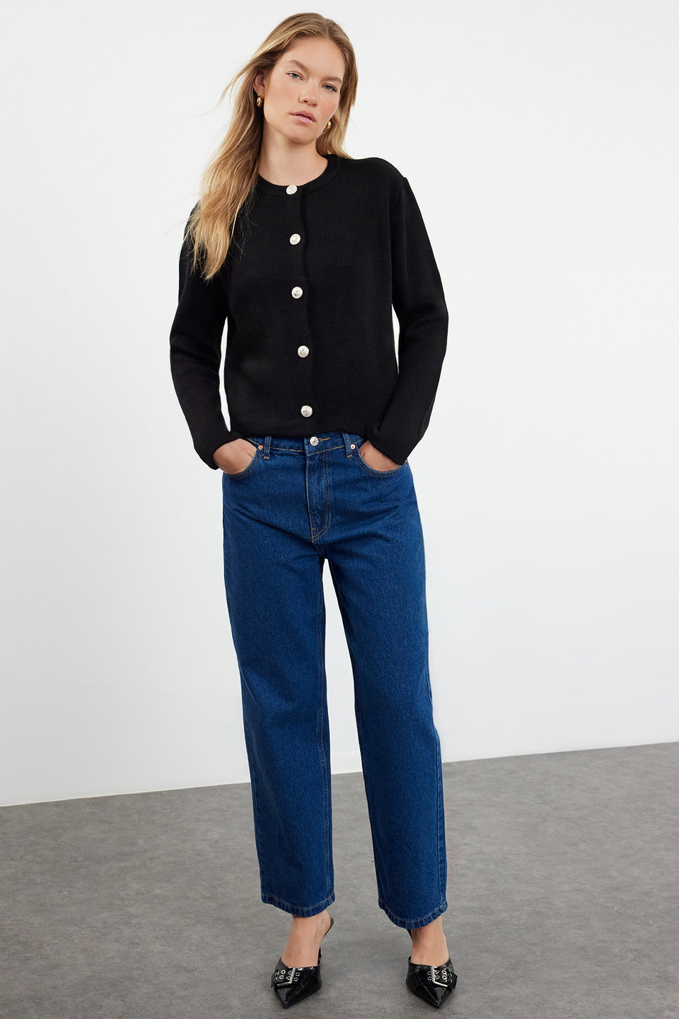 Basic Jacket Look Knitted Cardigan TWOAW24HI00090