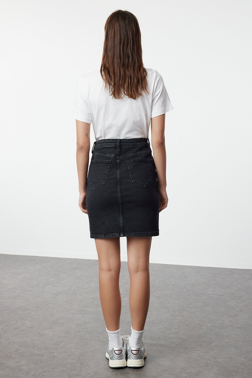 High Waist Mini Denim Skirt Twoss20Et0241