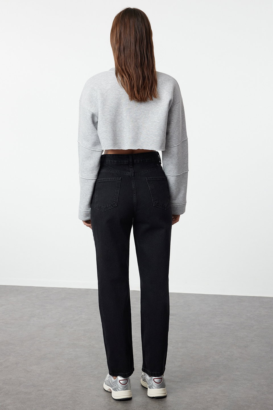 High Waist Straight Cut Straight Jeans Twoss23Je00089