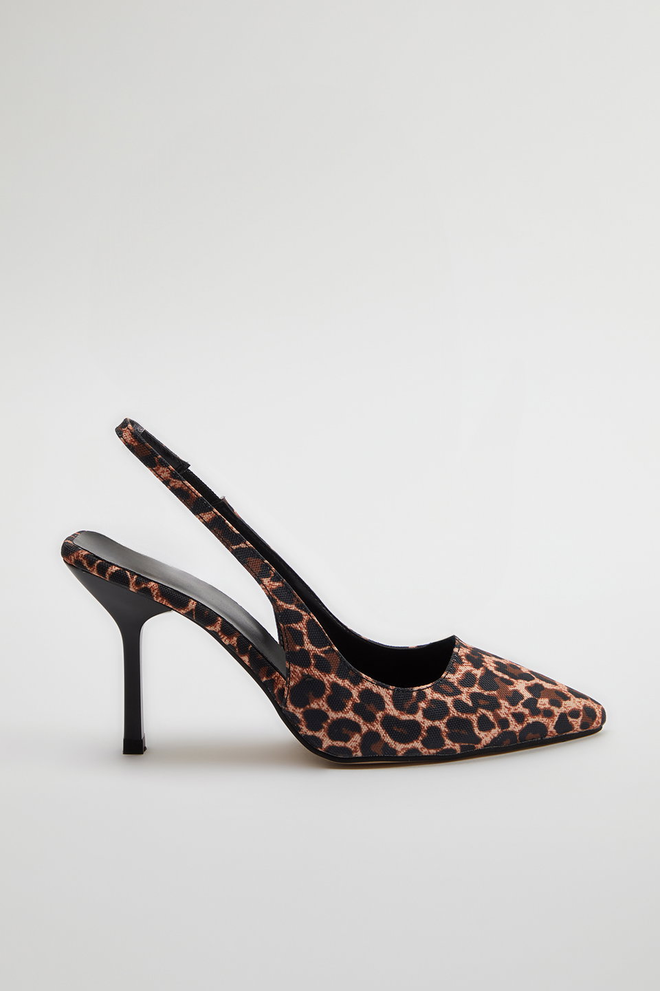 Leopard Patterned Pointed Toe Women's High Heel Shoes TAKSS24TO00018