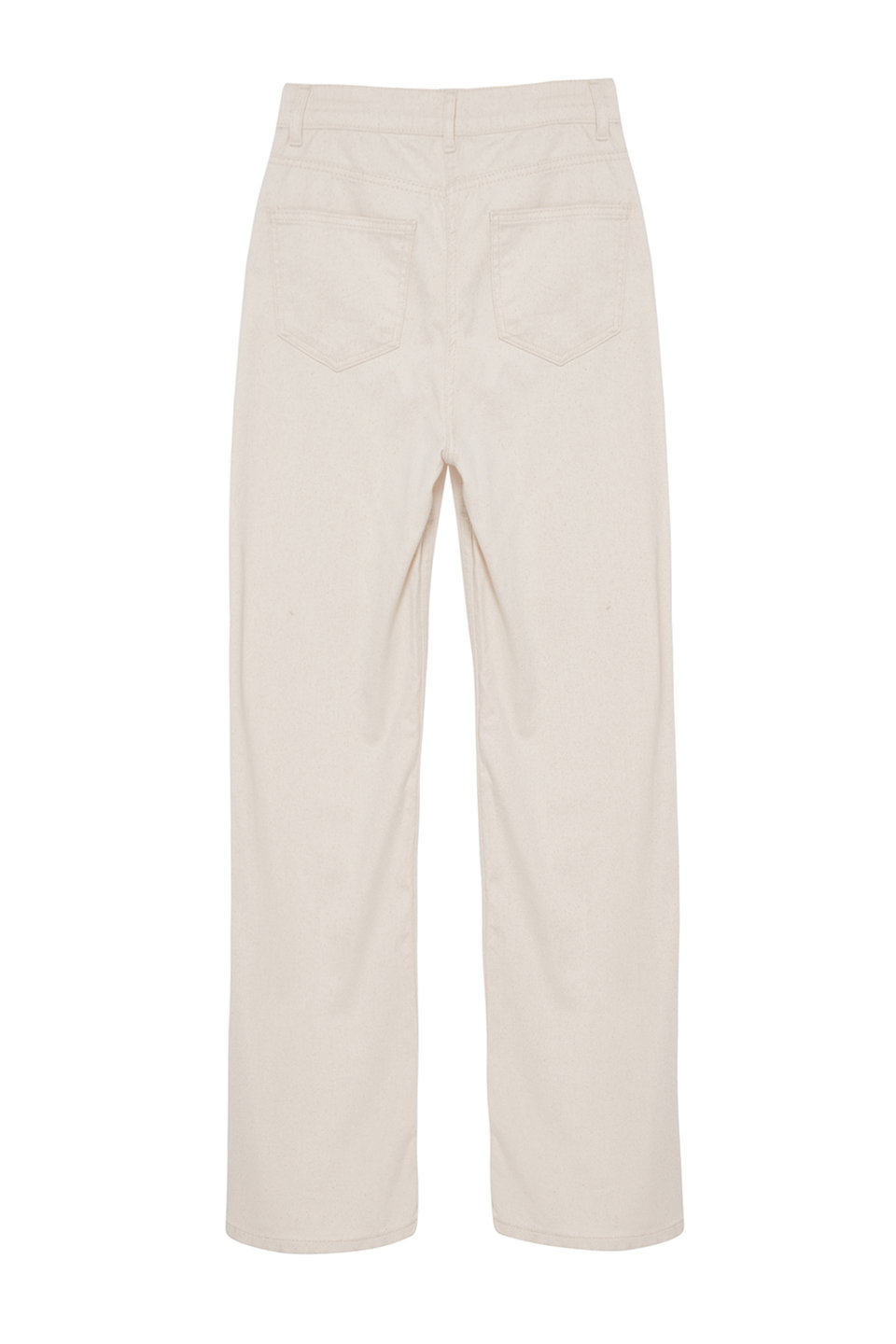 Waist Detail High Waist Wide Leg Trousers TWOAW25JE00039