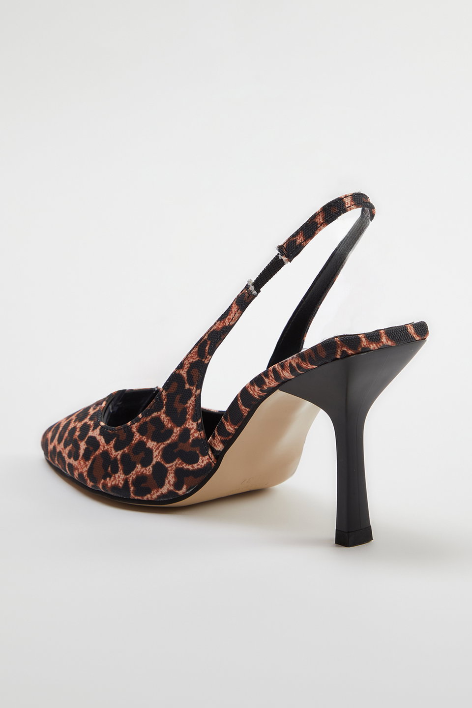Leopard Patterned Pointed Toe Women's High Heel Shoes TAKSS24TO00018