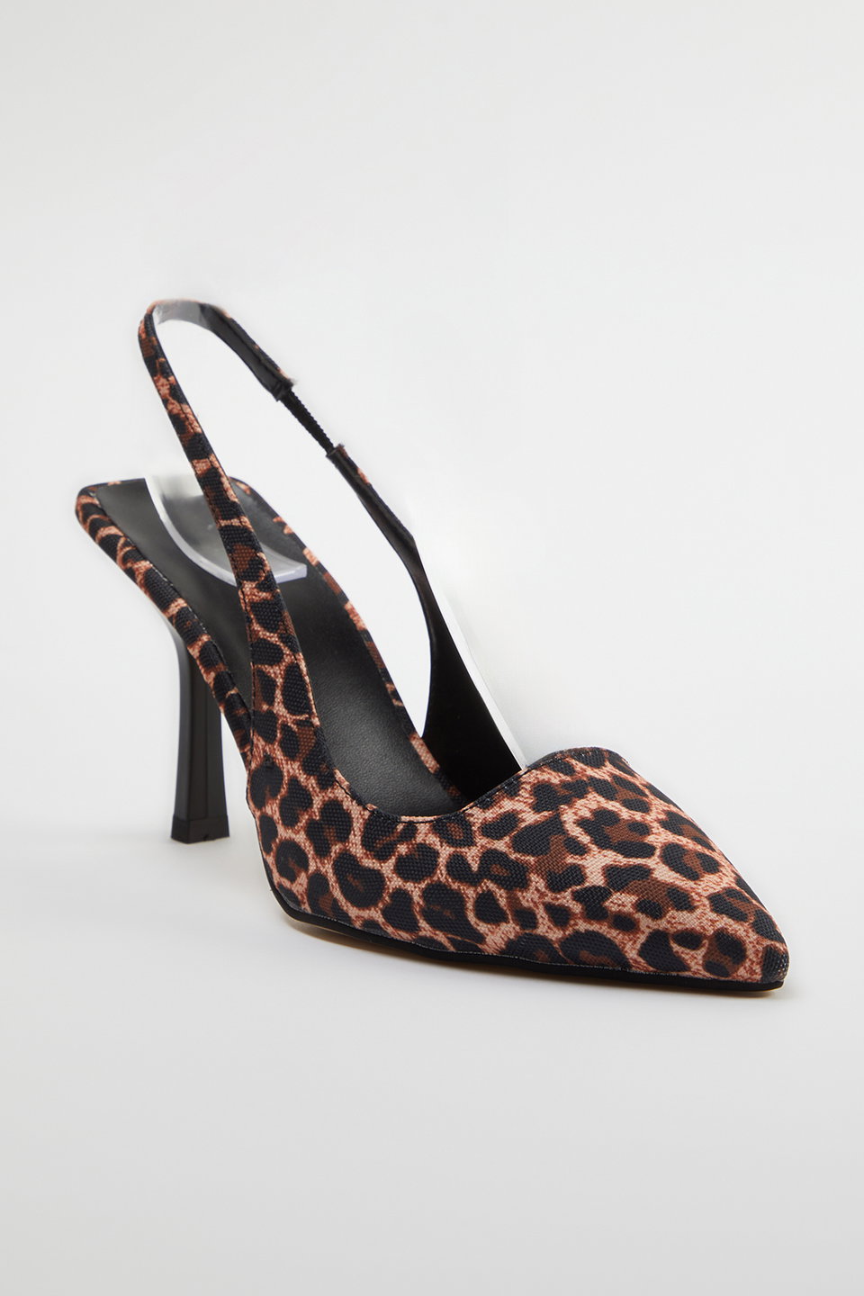 Leopard Patterned Pointed Toe Women's High Heel Shoes TAKSS24TO00018