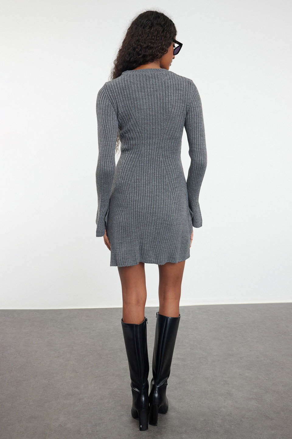 Mini Knitwear A-Line Form Dress TWOAW25EL00030