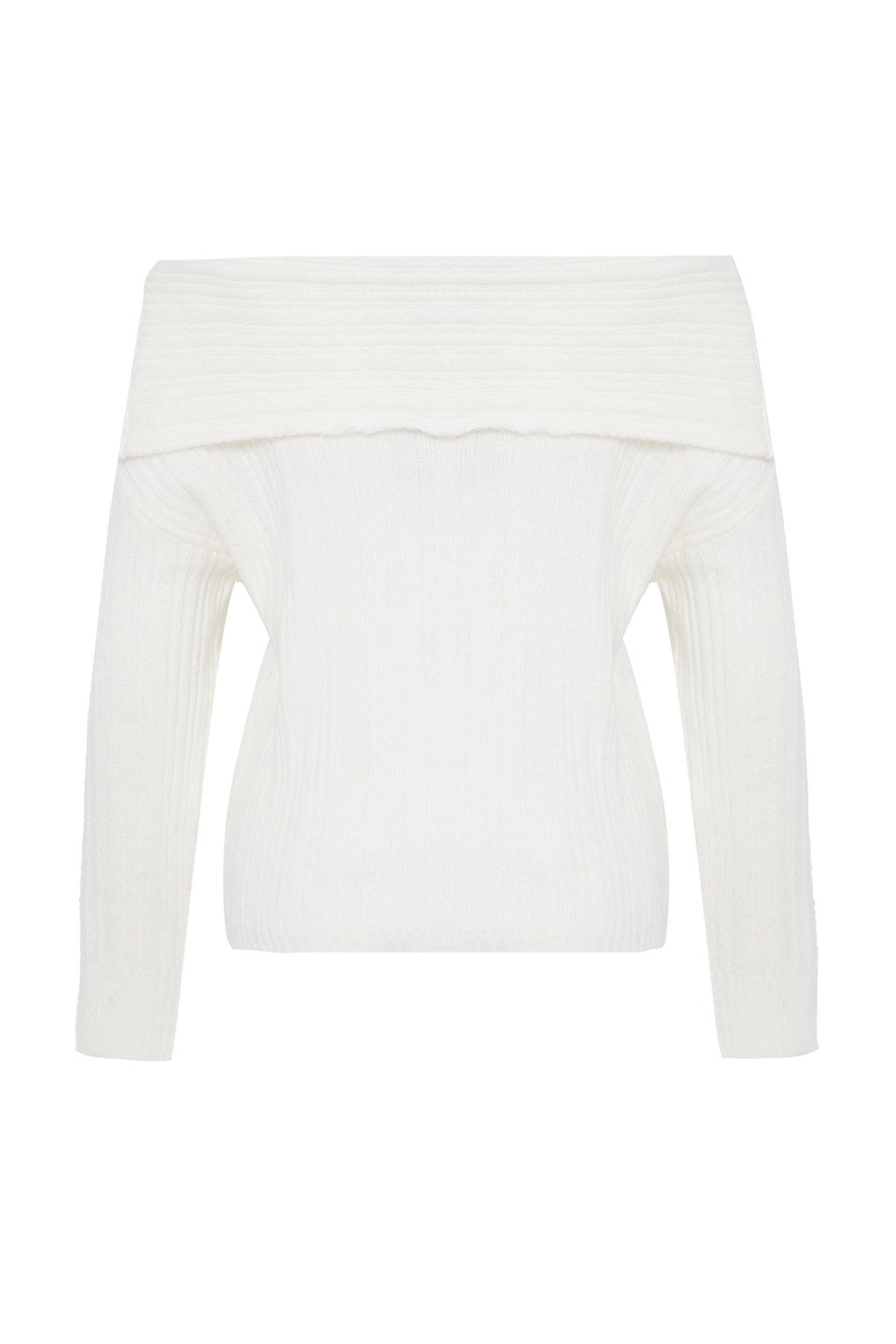 Plum Soft Textured Carmen Collar Knitwear Sweater TWOAW25KZ00076