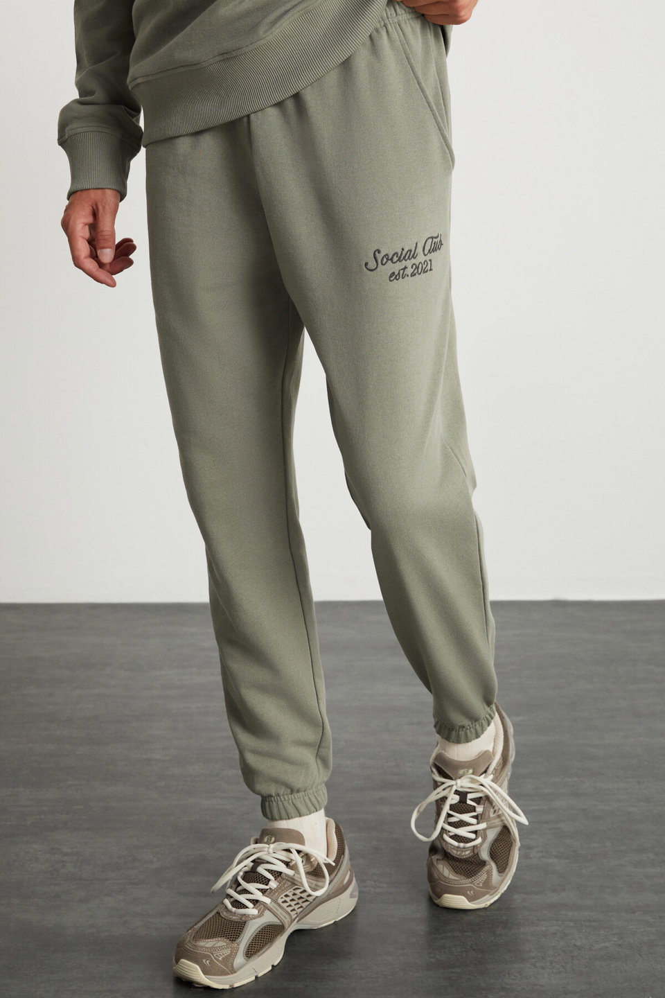 GELMER Men's 100% Organic Cotton 3 Thread Tracksuit