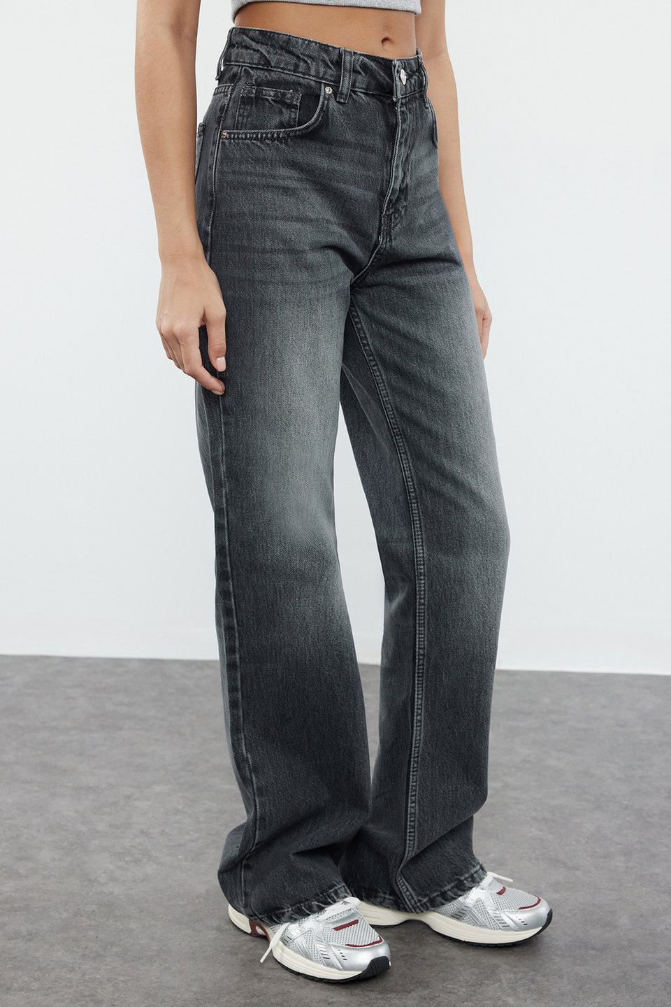 High Waist Wide Leg Wide Leg Jeans TWOAW25JE00101