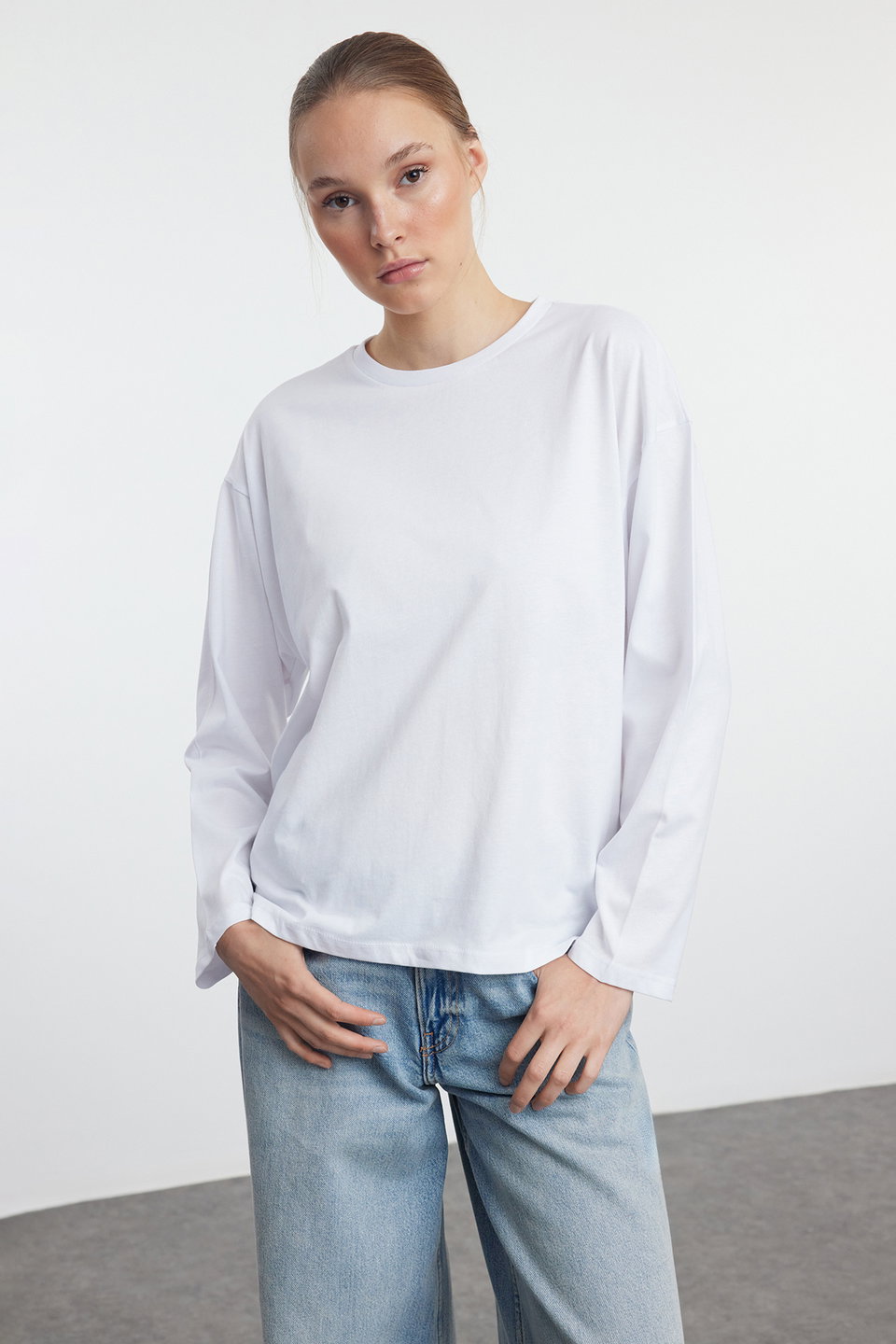 2-Pack 100% Single Jersey Oversize/Wide Cut Knitted T-Shirt TWOAW25TS00004