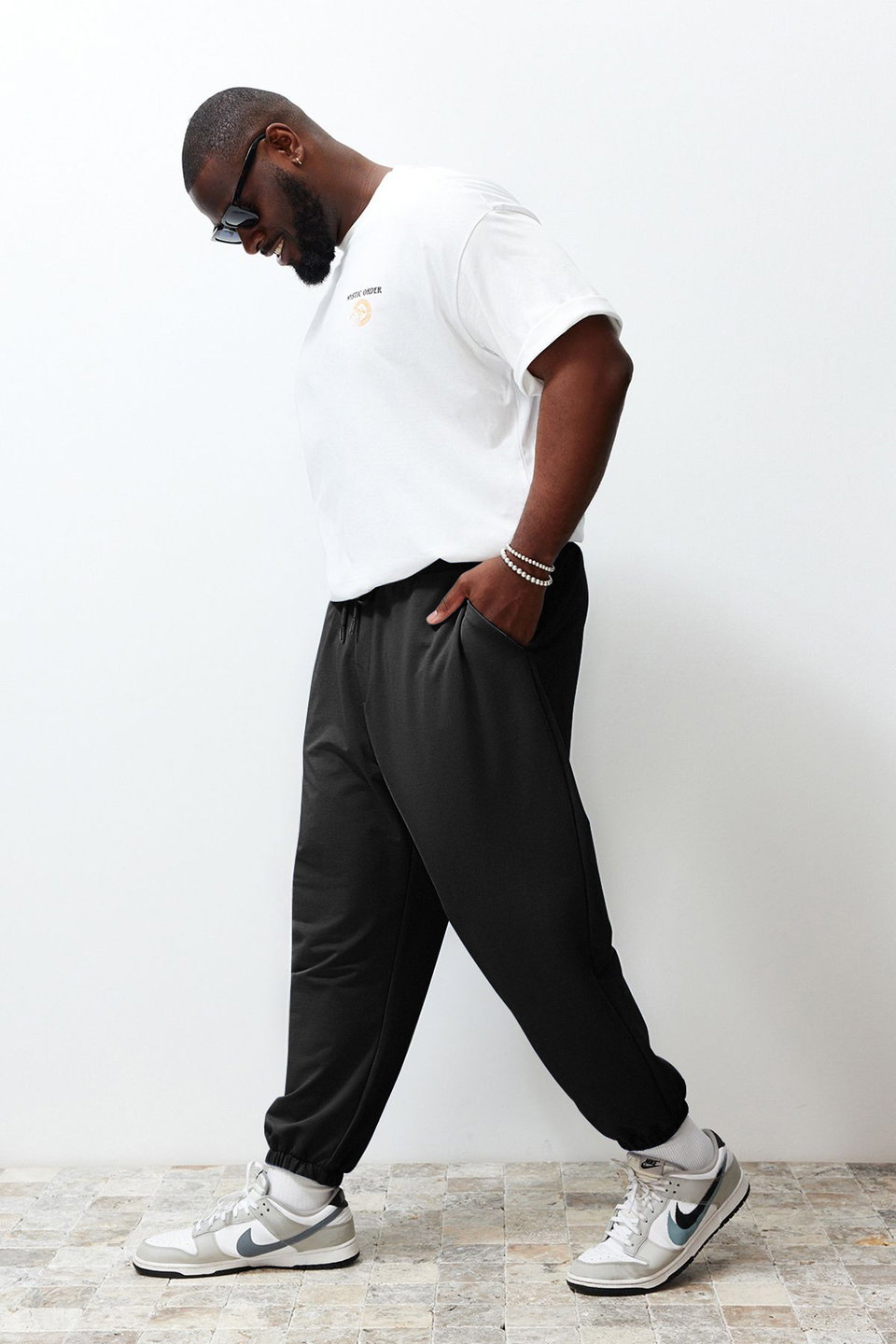 Plus Size Oversize Comfortable 100% Cotton Sweatpants TMNSS24AJ00001