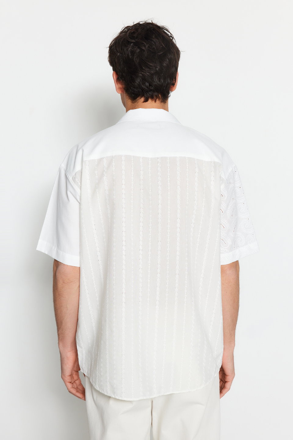 Limited Edition Oversize Embroidery Block Summer Shirt TMNSS23GO00135