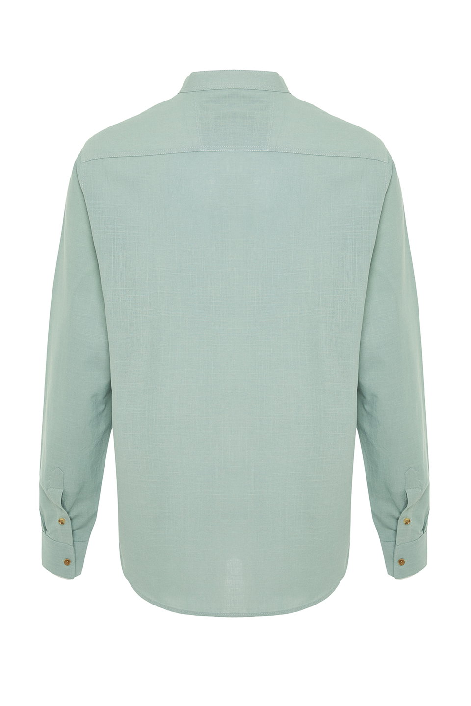 Slim Fit Half-Place Button-Up Collar New Shirt TMNSS20GO0097