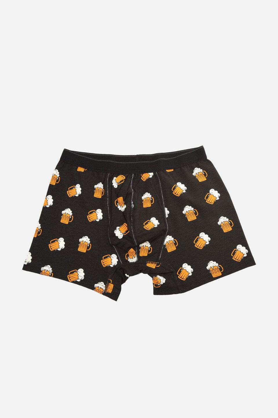 Multi-Colored Patterned-Plain 3 Pack Cotton Boxers TMNAW22BX0010