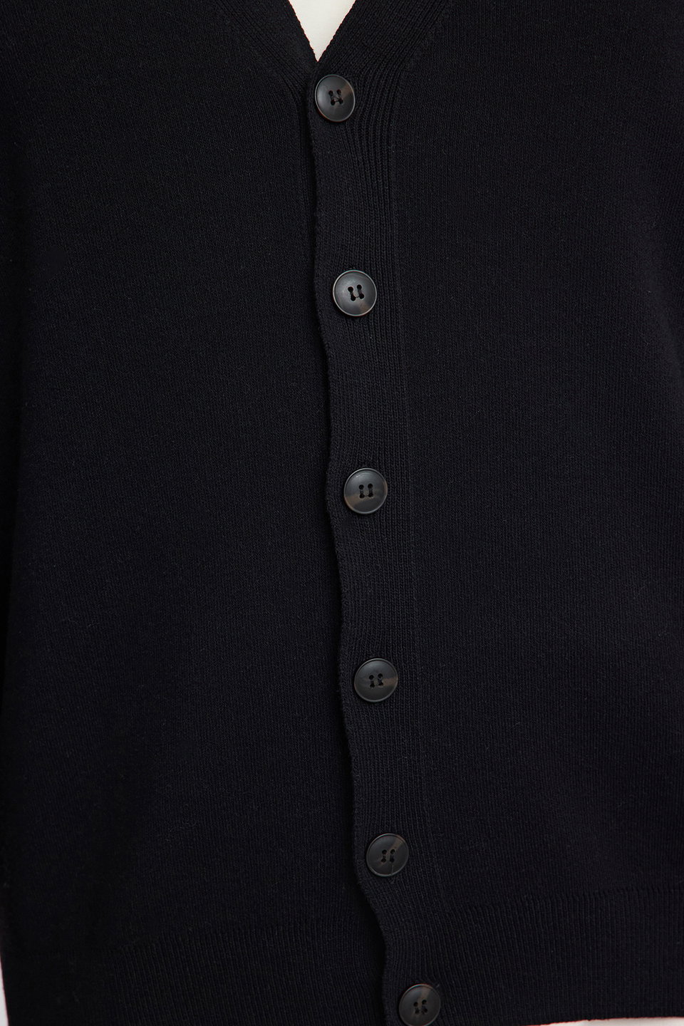 FL Men's Regular V Neck Plain Knitwear Plus Size Cardigan TMNAW25AV00000