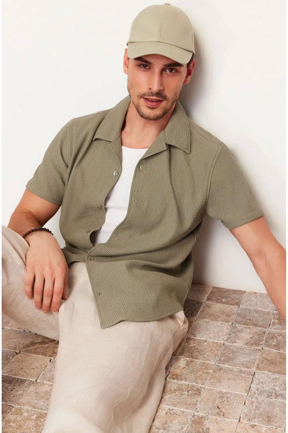 Regular Fit Open Collar Summer Shirt TMNSS23GO00105