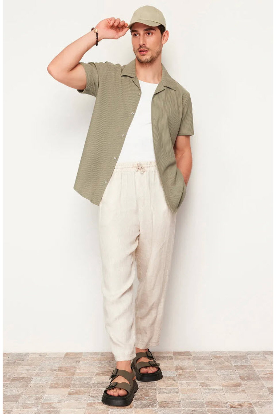 Regular Fit Open Collar Summer Shirt TMNSS23GO00105
