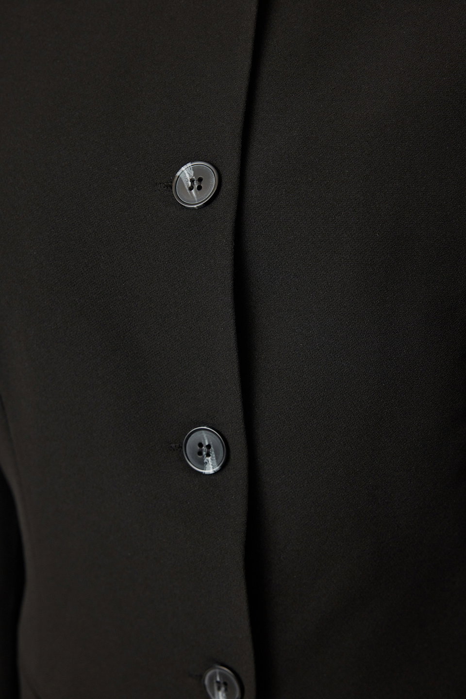 Round / Crew Neck Fitted Waist Woven Blazer Jacket TWOAW25BC00009